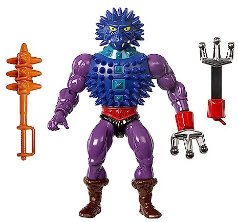 Masters of the Universe Origins - Personaggio Spikor Ascesa degli Snake Men, action figure da collezione con accessorio da combattimento e mini fumetto, giocattolo per bambini, 6+ anni, HKM79