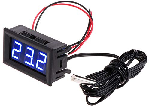 Thermomètre numérique LED avec affichage de la température de la voiture -50 ~ 110 °C CC 5-12 V