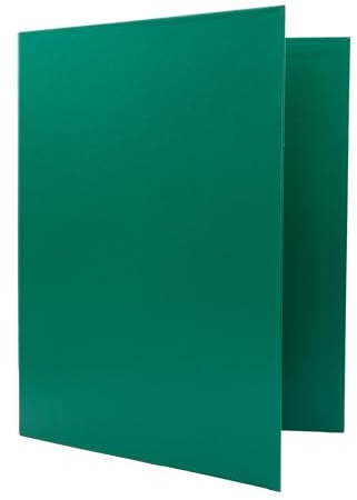 Raylu Paper® - 4 x D-Ringbuch 25 mm, A4-Ordner mit Ringen zur Aufbewahrung von Dokumenten, A4 Größe 33,5 cm hoch x 26 cm breit und 4 cm breiter Rücken (Dunkelgrün)