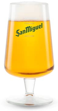 SAN MIGUEL Bierglas 0,20 Liter, Glas, Pint Glass, Becher, Zuhause