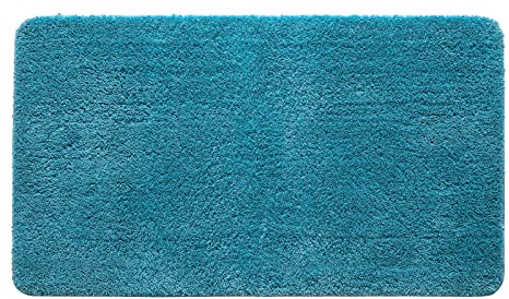 MIULEE Badezimmerteppich Badematte rutschfest Waschbar Türkis 70x120 cm | Badteppich Badvorleger Saugfähige Duschvorleger Badematten & Badteppiche für Wohnzimmer Schlafzimmer Badezimmer