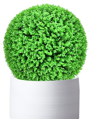 ATYUJKB Pianta Finta Grande 45cm, Palla di Bosso Artificiale Piante Finte, Artificiale Palla, Sfera Bosso Artificiale, Palla Topiaria a Pianta Artificiale, Sfera di Plastica Simulata Verde