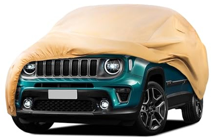 JURMON Heavy Duty Outdoor Car Cover Suitable for Jeep Renegade, Windproof, All-Weather, Waterproof, Sun Rain, UV Dust, Snow Protection, Outdoor Car Covers