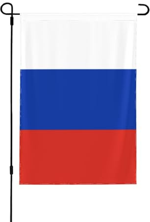 Bandiera russa decorativa su entrambi i lati, striscione da giardino, perfetta per interni ed esterni, disponibile in due misure