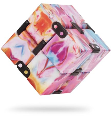 Infinity Cube, Infinity Cube Fidget Toy, Cubo Infinito Antiestres para Niños, Cubo Fidget Toy, Puzzles 3D, Juguetes educativos, para Oficina, Escuela y Hogar (B)
