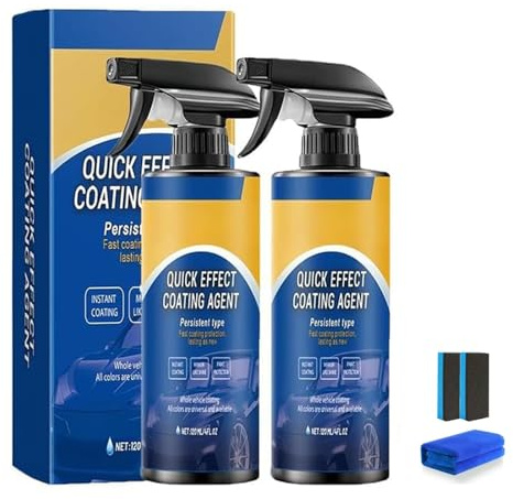 Vernice Spray for Auto Drachenkind, Agente Di Rivestimento Ad Effetto Rapido for Auto, Spray Di Rivestimento for Auto Ad Alta Protezione 3 in 1, Rimuovi Graffi for Auto, Vernice Spray for Auto(2SETS)