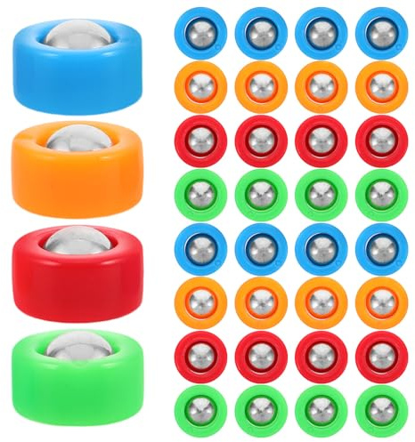 Gatuida Juego de 40 Mini Discos de Repuesto para tejo, Equipo de Mesa, Rodillos, Accesorios para Curling de tejo, para Fiestas en casa, aulas, diversión Familiar.