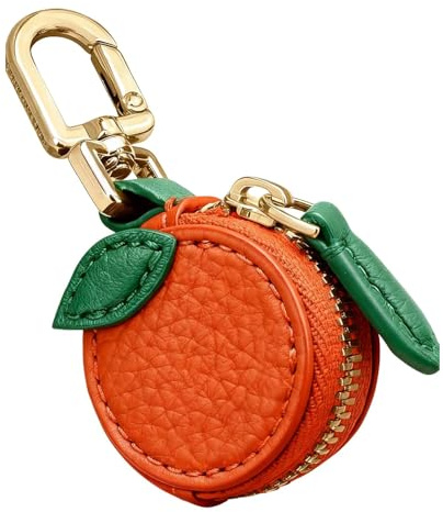 Cute Orange Shaped Keychain Purse for Women