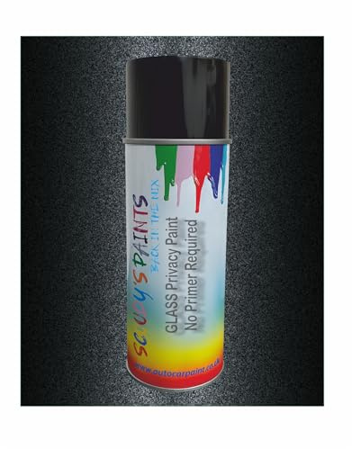 Security Paint Glass Privacy Window Paint, Quick-Drying High Adhesion Acrylic, No Primer Required, Direct Application, Multiple Colours Available (I'LL BE BACK Black)