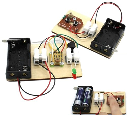 Kit elettronico educativo per trasmettitore Wireless, costruisci Una Macchina telegrafica, Kit di esperimenti scientifici sui circuiti elettrici per progetti di ingegneria Fai-da-Te per Bambini
