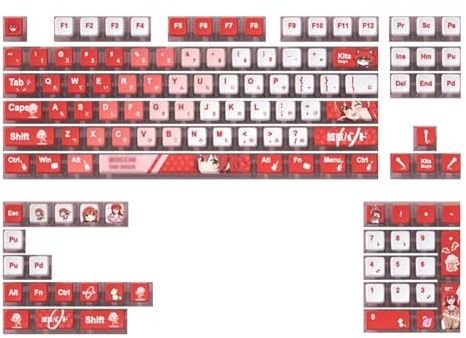 Xinnice Goto Hitori/Yamada Ryo Anime Keycap ESC Custom keycaps Crosses Axises Keyboard Yamada Ryo Keycaps för mekaniska tangentkåpor present