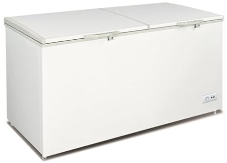 Gefriertruhe 750L Doppeltür - Weiß - Schloss - -18°C