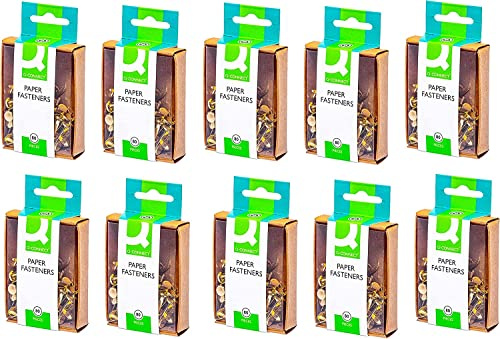 Q-Connect KF02028Q Musterklammern 17 mm 10 Packungen à 80 Klammern 10 Packungen