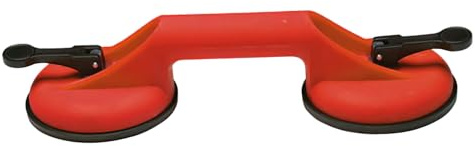MAURER Doppel Saugnapf (Dual Suction Cup Lifter) Rot, 100 mm, Standard, 80 kg, Kunststoff