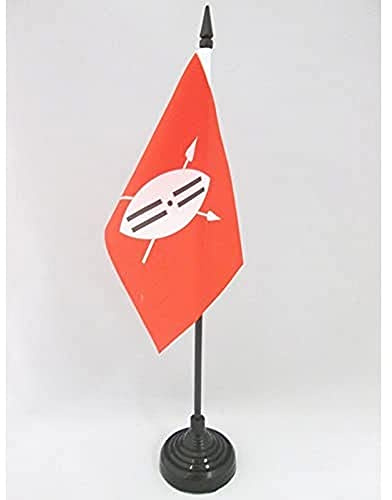 AZ FLAG bordsflagga Maasaikrigare 15 x 10 cm - liten Kenya kontorsflagga - Tanzania 10 x 15 cm