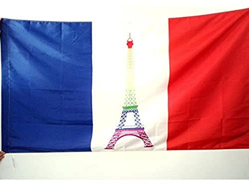 AZ FLAG Drapeau France Arc-En-Ciel 90x60 cm Gay Polyester 100D Fourreau | Usage intérieur et extérieur Drapeau décoratif coutures doubles et bords renforcés avec fourreau pour mât