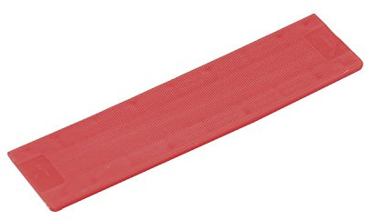 GLUSKE Glasklosss GL-SV 100 x 34 x 3 mm, tillverkad av röd plast, 500 stycken | Underläggskilar – distansplattor