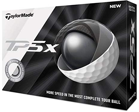 TaylorMade TP5x Golfbälle, 12 Stück, Weiß