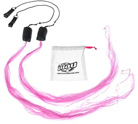 Spela jonglering - Scarf Bolas med färgad jongleringstuss - Fuchsia