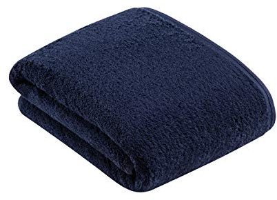Vossen Vegan Life Badetuch 100 x 150 cm Marine blau