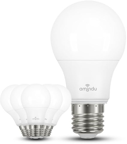 Amindu E27 LED Lampe 13,6W ersetzt 100W warmweiß 2700K – nicht dimmbar – LED 6er Pack superhell– ideal für große Wohnzimmer, Schlafzimmer oder Küchen