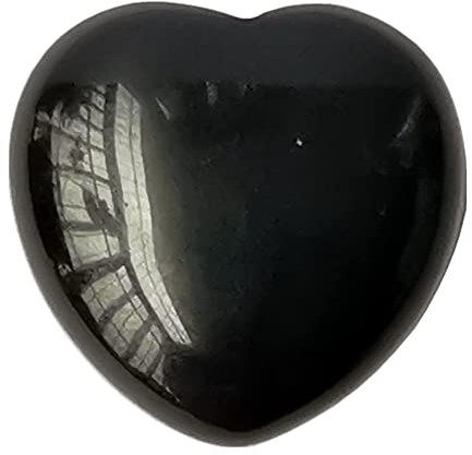 Manekieko La Palma Obsidiana Natural Se Preocupa Por Tallar Piedra De Amor En Forma De CorazónCristal De 40 Mm Y Piedra Terapéutica