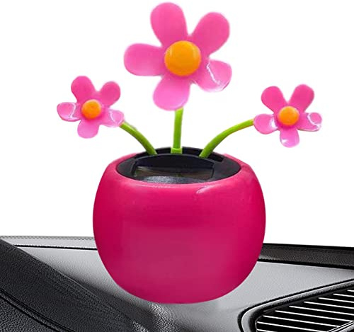 Bexdug Solarbetriebene Tanzblume | Schaukel Solarbetriebene Blume Tragbar - Tanzende Pflanze Automatisches Schaukel-Solarspielzeug für Auto-Armaturenbrett