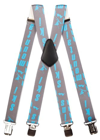 Olata Skihosen-Hosenträger Unisex in X/Y-Form, mehrere Größen | Skihosenträger für Kinder, Jugendliche und Erwachsene mit starken Clips und verstellbarem Elastikband.