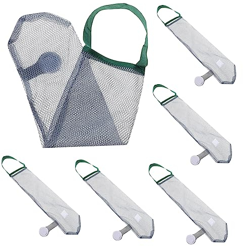CIYODO 6pièces Lot de Filet pour Fruits Gingembre Ail Légumes à Suspendre Respirants Et Réutilisables pour Rangement Et Conservation