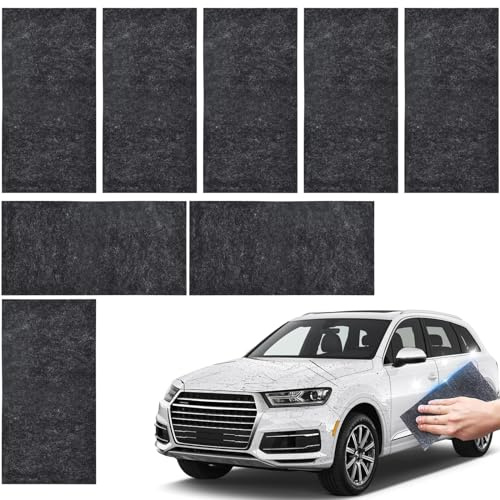 YanBous Nano Sparkle Tuch Auto Kratzerentferner, 8 Stück, Universell für alle Autofarben, Metall und Kunststoff, Autopflege-Set