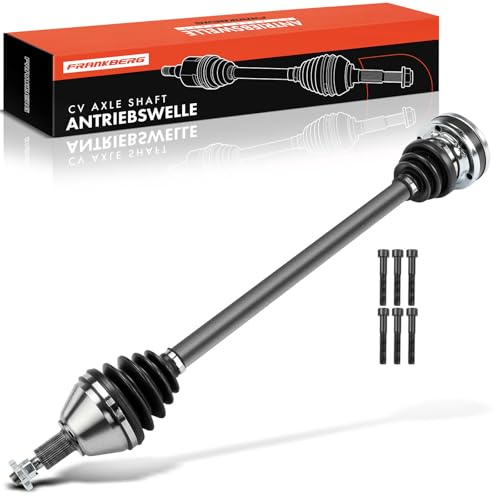 Frankberg Antriebswelle Achswelle Automatikgetriebe ohne ABS Ring Vorderachse Rechts Kompatibel mit A1 8X1 8XK A1 Sportback 8XA 8XF Ibiza IV 6J5 6P1 Polo 6C1 Replace# 6R0407762S