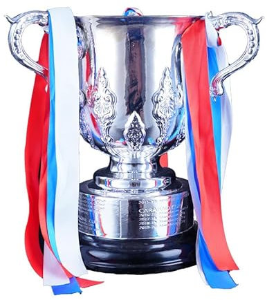 Housunzi Replica del Trofeo della Coppa di Lega Inglese Trofei dei Campioni della Coppa EFL di Calcio Souvenir da Collezione per Tifosi di Calcio Ornamenti da Esposizione da Ufficio Domestico,44cm