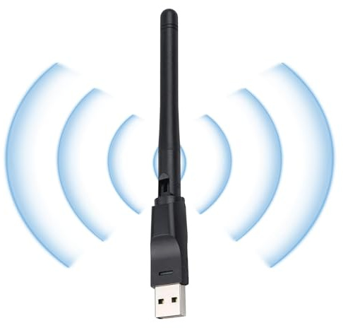 Ricevitore di segnale WiFi - Antenna WiFi PC - Scheda di rete wireless con chip Mt7601 Antenna grande 2dB Trasmettitore ricevitore di segnale WiFi esterno