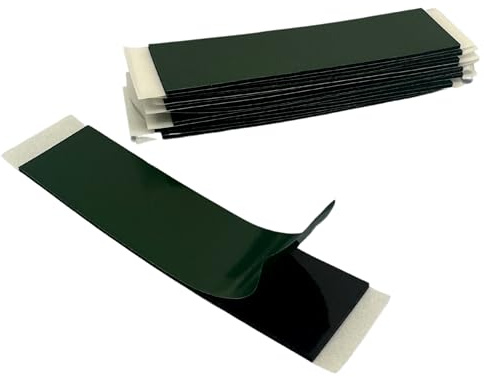 Tek Automotive Confezione da 10 cuscinetti adesivi per targa – forte adesivo, nastro biadesivo, senza foratura, kit di fissaggio facile da installare, cuscinetti adesivi per targa auto, tagliabili,