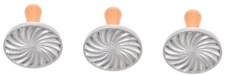 Cabilock 3pcs Eid Cookie Biscuit Mold Baking Mold Zinc Alloy Biscuit for Cookies
