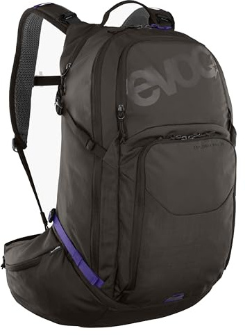 EVOC EXPLORER PRO, Rucksack (optimale Passform, AIR FLOW CONTACT SYSTEM, AIRO FLEX Hüftgurt, inklusive Trinkblasenfach für Trinkblasen und Regenhülle, angenehmer, hochwertiger Daypack)