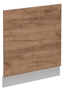 Vicco Panel Frontal R-Line, Roble Dorado, 60 cm | Para lavavajillas semiintegrado de 60 cm · Sin encimera · ✓ A juego con el frente de cocina · ✓ Libremente combinable