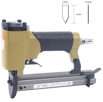 Pneumatische Nagelpistole, P515 Pneumatische Fotorahmen-Nagelpistole mit flexiblen Spitzen, Lufthefter-Nagelpistole,Druckluftwerkzeuge für Kompressor