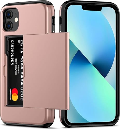 Cesryorsis för iPhone 11, skal med kortfack, silikon TPU mobilskal, ultratunn, mjuk, stötsäkert skyddande fodral, stötdämpande skydd för iPhone 11