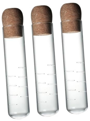 POPETPOP 3pcs Filor De Té De Vidrio Transparente Tubo De Té Tubo De Ensayo Infusor De Té De Hoja Suelta Para La Oficina En Casa Y Amantes Del Té