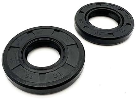 Lot de 2 accessoires for outils électriques de jardin, tronçonneuse à essence, joint d'huile noir 45cc, 52cc, 58cc