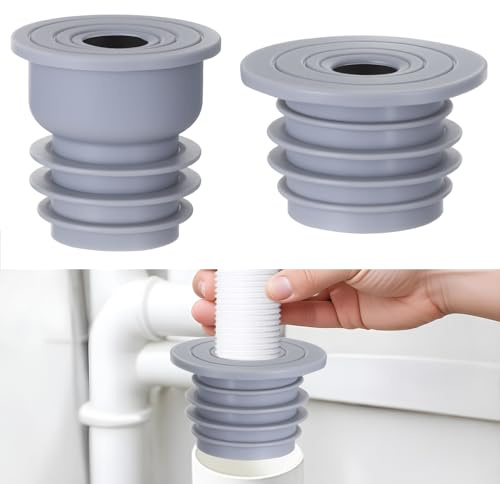 BOHUIZ 2 Pack Drain Pipe Silicone Seal Plug, Drain Sewer Deodorant Cover | Washing Machine Drain Hose Seal Plug Floor Drain Odor-Free Silicone Plug for Bathroom, Kitchen, Washing Machine Drain