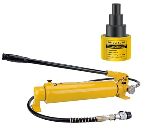 Martinetto idraulico multisezione, kit martinetto idraulico con pompa manuale, cilindro idraulico portatile for uso marino(100T jack+CP-700-2A hand pump)