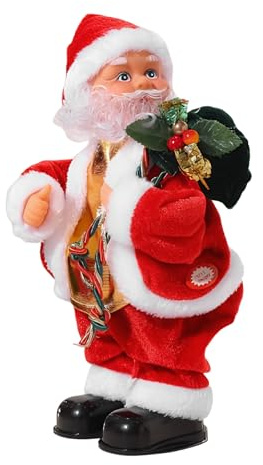 Dqsgiqe Papá Noel Musical, muñeco de Navidad Musical con agitación de Cadera, Papá Noel Cantante y, para niños, Adultos, decoración de la casa, habitación de los niños, apartamento, Fiesta