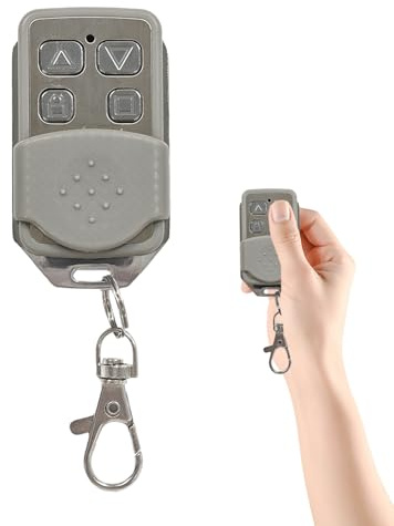 433MHZ Shutter Key Fob, Shutter Fob Remote Universal Automatic Gate Remoted Control Garage Door Opener Remoted Entry Remote Control Key Automatic Garage with 4 Buttons for Car Garages Door Gate(Batter