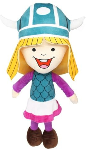 Genérico Peluche Vicky el Vikingo 30 cm – Muñeca Suave de Tela, Figura Decorativa, Coleccionistas