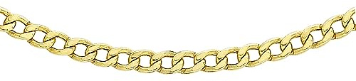 CARISSIMA Damen Hollow Panzerkette 9k(375) Gelbgold 2.2mm 41cm/16zoll