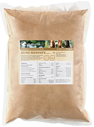 Makana Reine Bierhefe für Pferde, Nährstoffreich und frei von Biertreber 1,5 kg Beutel