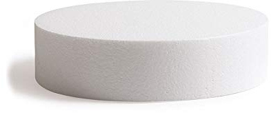 Decora 0174020 Basi tonde in polistirolo ideali per esercitazioni e per realizzare torte a piani dall'aspetto perfetto, Dim. Ø 45 X H 7,5 CM
