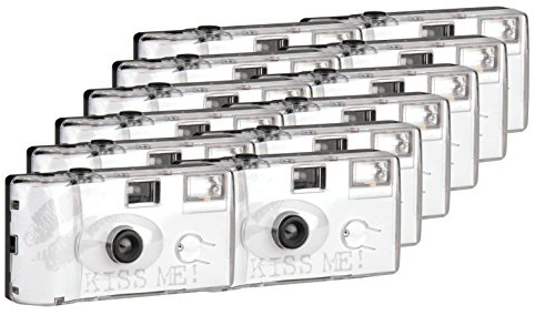 Topshot Kiss Me Einwegkamera / Hochzeitskamera 400/27 Flash (27 Fotos, Blitz, 12-er Pack)